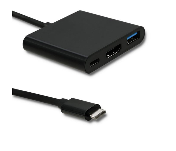 Qoltec Adapter USB-C - HDMI, USB, USB-C - 475498 - zdjęcie 2
